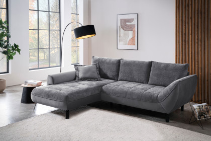 Bellini-LE25 von Exxpo - Ecksofa anthrazit-graphite