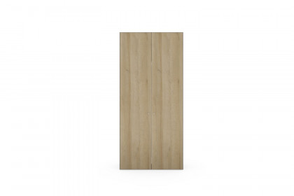 Longline von JUTZLER - platzsparender Schrank 2-türig schwarz - Eiche natur
