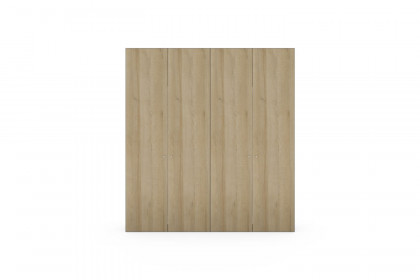 Longline von JUTZLER - Schrank 4-türig ca. 40 cm tief schwarz - Eiche natur