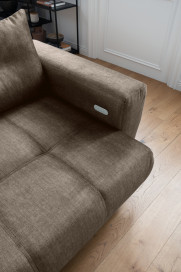 Restato von Benformato - Polstersofa Variante links braun