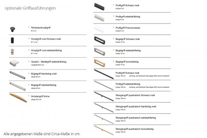 Longline von JUTZLER - Kurztiefenschrank ca. 200 cm breit schwarz - Glas grau