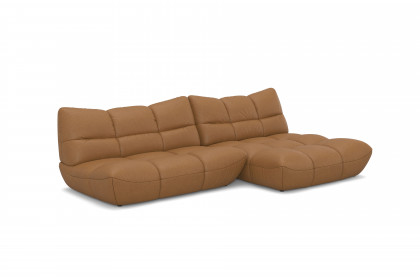 Passion-LE25 von designwerk - Ecksofa rechts camel