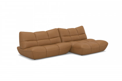 Passion-LE25 von designwerk - Ecksofa rechts camel