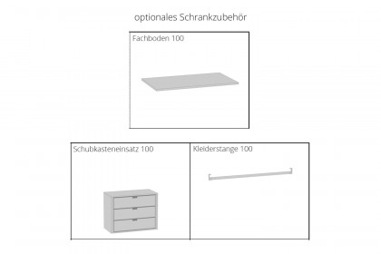 Meran von Schösswender - Schrank mit Garderobe ca. 160 cm breit