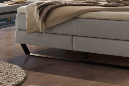 Pronto von Hasena - Boxspringbett Ambra in Lightgrey