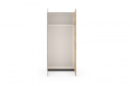 Longline von JUTZLER - Schrank mit Kurztiefe schwarz - Wildeiche Furnier
