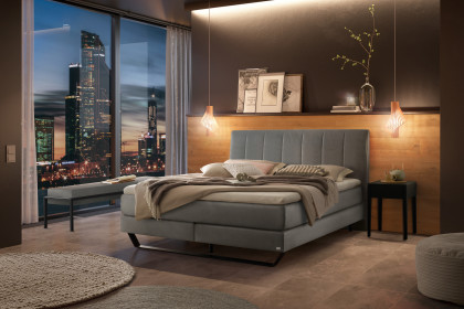Pronto von Hasena - Boxspringbett Ambra in Steel
