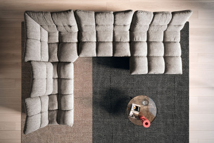 Passion-LE25 von designwerk - Sofalandschaft links argento