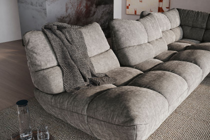 Passion-LE25 von designwerk - Sofalandschaft links argento