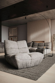 Passion-LE25 von designwerk - Sofalandschaft links argento