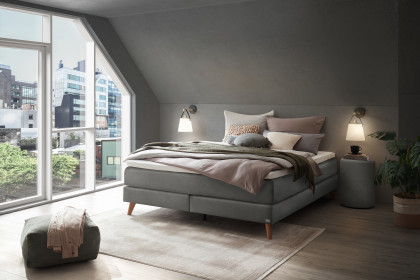 Pronto von Hasena - Boxspringbett Beatriz in Steel
