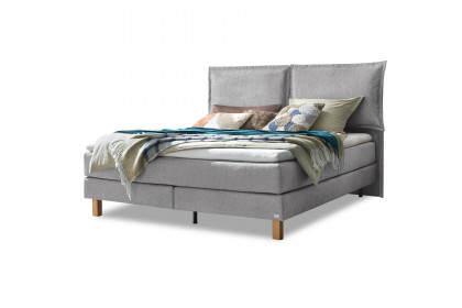 Pronto von Hasena - Boxspringbett Bonita in Lightgrey
