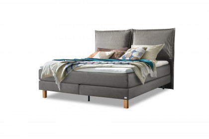 Pronto von Hasena - Boxspringbett Bonita in Steel