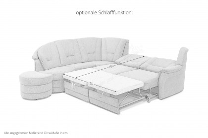 Vienna von PM Oelsa - Polsterecke Variante links taupe