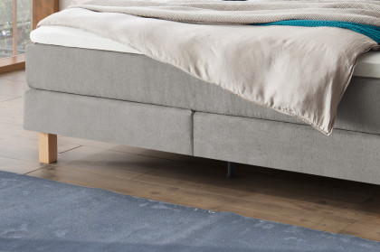 Pronto von Hasena - Boxspringbett Carlota in Lightgrey