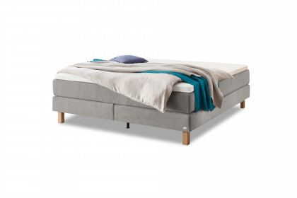 Pronto von Hasena - Boxspringbett Carlota in Lightgrey