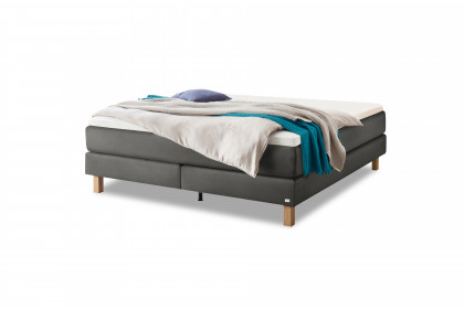 Pronto von Hasena - Boxspringbett Carlota in Steel