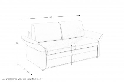 Nancy-Sleep von Restyl - Schlafsofa 130 cappuccino