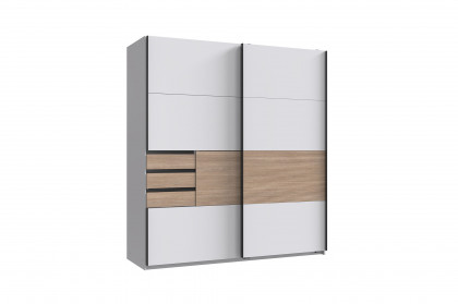 Bremen von Wimex - Schwebetürenschrank weiß/ Multiplex