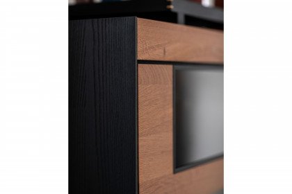 Yoris von SCHÖNER WOHNEN - Wohnwand V20 Kerneiche Umato/ Eiche anthrazit