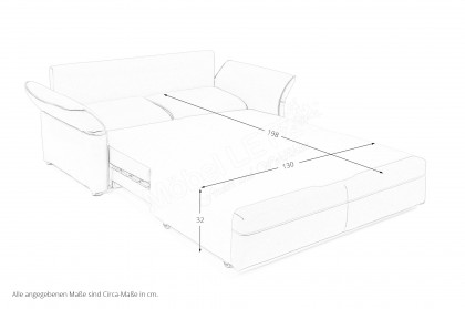 Nancy-Sleep von Restyl - Schlafsofa 130 in Cappuccino