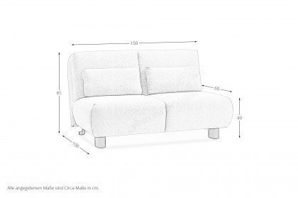 Minou von ell+ell - Faltsofa beige