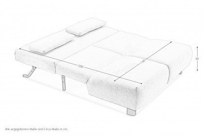 Minou von ell+ell - Faltsofa beige