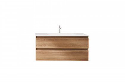 b·solid von puris - Badezimmer in Cuneo Eiche Braun