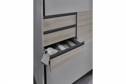 Bremen von Wimex - Schwebetürenschrank saharagrau mit Multiplex