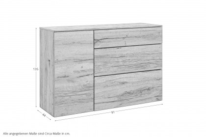 Como von Schösswender - Sideboard SCO 01L Kupfereiche bronze geölt