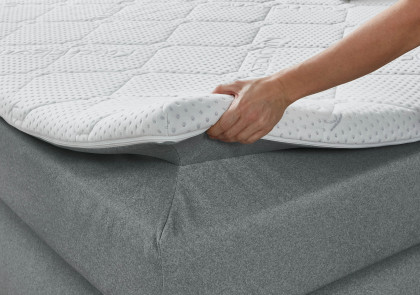 Graz-BX2630 von Sun Garden - Boxspringbett grau