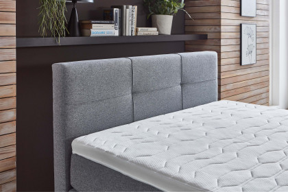 Krems-BX2640 von Sun Garden - Boxspringbett mit Bettkasten silber