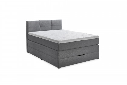 Krems-BX2640 von Sun Garden - Boxspringbett mit Bettkasten silber