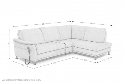 Emilia-LE25 von PM Oelsa - Eckcouch rechts mint