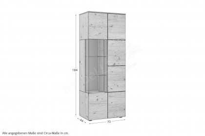 Como von Schösswender - Vitrine VCO 01R Wildeiche Samtöl