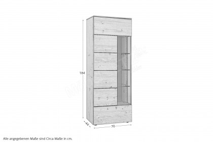 Como von Schösswender - Vitrine VCO 02L Wildeiche Samtöl