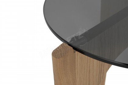 V/lacera living von Voglauer - Beistelltisch Wildeiche mit Parsolglas