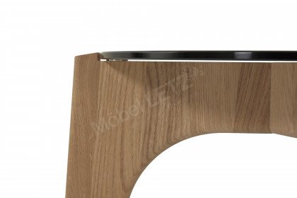 V/lacera living von Voglauer - Beistelltisch Wildeiche mit Parsolglas