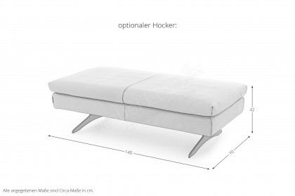 16741 Seventy5 von Willi Schillig - Ledersofa sand