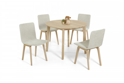 120 Dining Table von Skovby - Esstisch aus Eiche massiv, weiß geölt