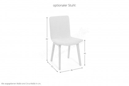 120 Dining Table von Skovby - Esstisch aus Eiche massiv, weiß geölt