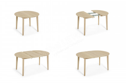 120 Dining Table von Skovby - Esstisch aus Eiche massiv, weiß geölt