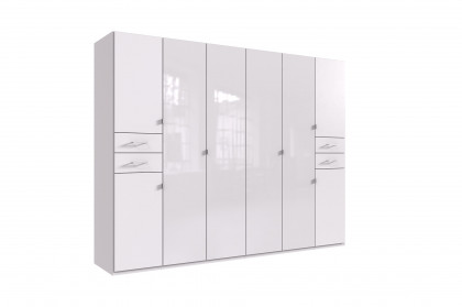 Danzig von Wimex - Kleiderschrank mit 4 Glastüren weiß
