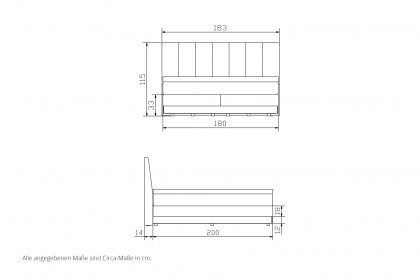 Pronto von Hasena - Boxspringbett Pedrosa sand