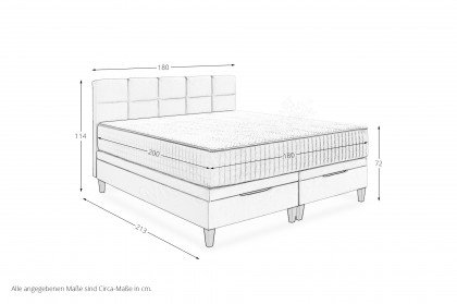Wien-BX2590 von Sun Garden - Stauraumbett grau