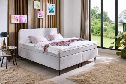 Villach-BX2620 von Sun Garden - Boxspringbett silber
