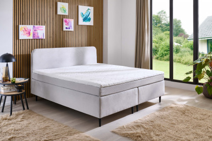 Villach-BX2620 von Sun Garden - Boxspringbett silber