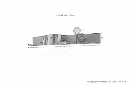 Selino von Hartmann - Wandboard Metall anthrazit 
