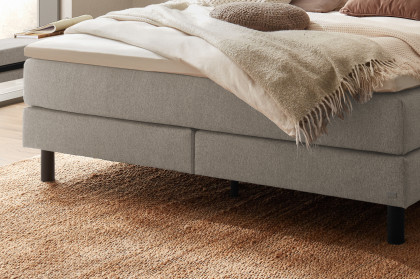 Pronto von Hasena - Boxspringbett Donna in Lightgrey