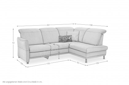 Emilia-LE25 von PM Oelsa - Sofaecke rechts middle-blue